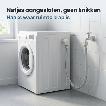 Cheqo® Aanvoerslang - Universele Aanvoerslang - Wasmachine Aanvoerslang - Wasmachine Toevoerslang - Wasmachine Slang - Toevoerslang - Water Aanvoerslang - Water Toevoerslang - Aanvoerslang Haaks - Aanvoerslang Recht