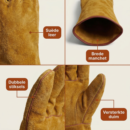 Cheqo® BBQ Handschoenen - Barbecue Handschoenen - Grill Handschoenen - Ovenhandschoenen - Hittebestendige Handschoenen - Hitte Handschoenen - BBQ Ovenhandschoenen - Barbecue Ovenhandschoenen