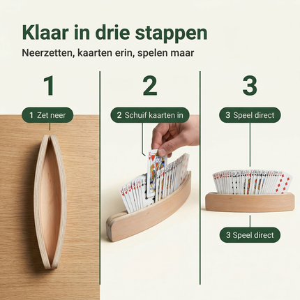 Cheqo® Kaarthouder - Kaartenhouder - Kaarthouder Kaartspel - Kaartenhouder Kaartspel - Kaarthouder Spel - Kaartenhouder Spel - Kaarthouder voor Kaarten - Kaartenhouder voor Kaarten - Kaarthouder Kinderen