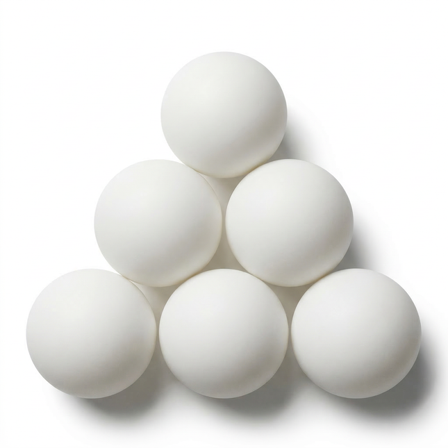 Cheqo® Tafeltennisballen - Pingpongballen - Tafeltennis Balletjes - Pingpong Balletjes - Tafeltennisballen 6 Stuks - Pingpongballen 6 Stuks - Witte Tafeltennisballen - Witte Pingpongballen - Tafeltennisballen Set
