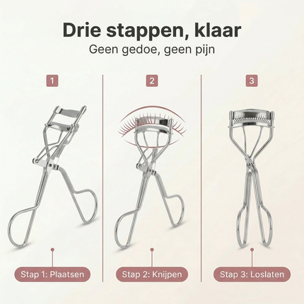 Cheqo® Wimperkruller - Wimper Kruller - Wimperkrul Tang - Wimperkrultang - Wimperkruller Tang - Wimperkruller Tool - Wimperkruller Make-up - Wimperkruller Mascara - Wimperkruller voor Wimpers
