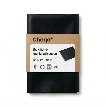 Cheqo® Bakfolie - Herbruikbare Bakfolie - Bakpapier - Herbruikbaar Bakpapier - Bakvel - Herbruikbaar Bakvel - Bakmat - Oven Bakmat - Ovenfolie - Permanente Bakfolie - Permanente Bakmat - Teflon Bakfolie