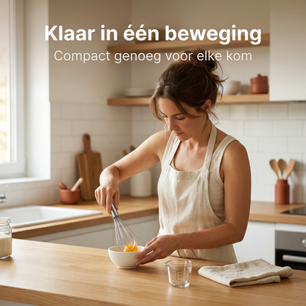 Cheqo® Mini Garde - Garde - Eierklopper - Eierklutser - Slagroomklopper - Draadklopper - Klopper - Handgarde - Garde Keuken - Garde Bakgerei - Garde Kookgerei - Cocktail Garde - Garde voor Saus