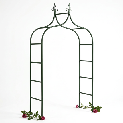 Cheqo® Rozenboog - Tuinboog - Tuinboog voor Klimplanten - Rozenboog voor Klimplanten - Klimboog - Klimboog Tuin - Rankhulp - Rankhulp Tuin - Klimhulp - Klimhulp voor Klimplanten - Bloemenboog - Pergolaboog