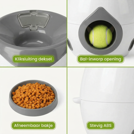 Cheqo® Snackdispenser Hond - Snack Dispenser Hond - Honden Snackdispenser - Hondensnoepjes Dispenser - Beloningsspel Hond - Beloningsspeelgoed Hond - Voerspeelgoed Hond - Interactief Hondenspeelgoed - Intelligentiespeelgoed Hond