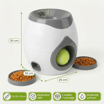 Cheqo® Snackdispenser Hond - Snack Dispenser Hond - Honden Snackdispenser - Hondensnoepjes Dispenser - Beloningsspel Hond - Beloningsspeelgoed Hond - Voerspeelgoed Hond - Interactief Hondenspeelgoed - Intelligentiespeelgoed Hond