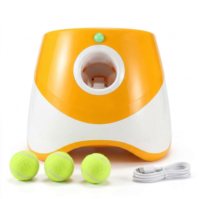 Cheqo® Automatische Ballenwerper Hond - Ballenwerper Hond Automatisch - Ballenwerper Hond - Ballenmachine Hond - Ballenschieter Hond - Honden Ballenwerper - Apporteermachine Hond - Apporteerspeelgoed Hond