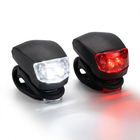 Cheqo® Fietsverlichting Set - Fietslampjes Set - Fietslamp Set - Fietslicht Set - Fietslampjes voor en Achter - Fietslicht voor en Achter - Voorlicht en Achterlicht Fiets - LED Fietslampjes