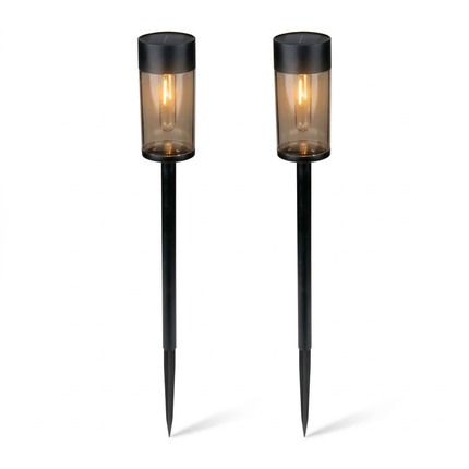 Cheqo® Solar Tuinverlichting - Tuinverlichting op Zonne Energie - Tuinverlichting op Zonneenergie - Solar Tuinlampen - Solar Tuinlampjes - Solar Grondlampen - Solar Priklampen - Solar Tuinverlichting Grondspies