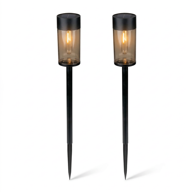 Cheqo® Solar Tuinverlichting - Tuinverlichting op Zonne Energie - Tuinverlichting op Zonneenergie - Solar Tuinlampen - Solar Tuinlampjes - Solar Grondlampen - Solar Priklampen - Solar Tuinverlichting Grondspies