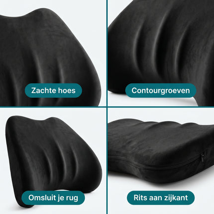 Cheqo Ergonomisch Rugkussen - Detail band-loos