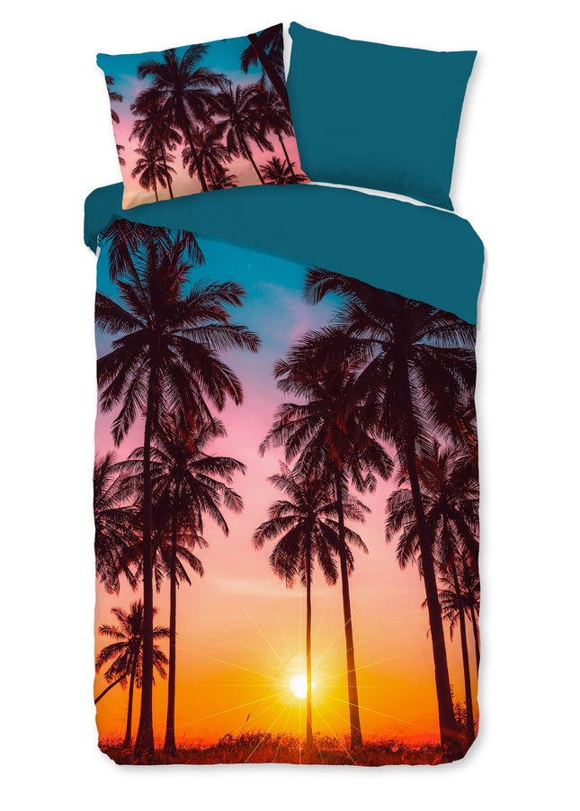 Cheqo® Tweepersoons Dekbedovertrek - 140x220cm - Inclusief Kussenslopen - 100% Microfiber - Multicolor Dekbedovertrek