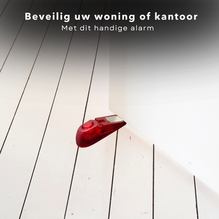 Cheqo® Deurstop Alarm - 110dB - 15cm - Anti-Inbraak Deurwig met Alarm - Beveiliging - Veiligheid - Thuis Deurwig