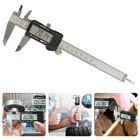Cheqo® PRO Digitale Schuifmaat - 150mm - LCD-display - Dieptevoeler - Blokkeerbout - Automatische Uitschakeling - Inclusief Batterij en Opbergcase Schuifmaten