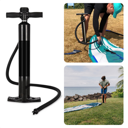 Cheqo® Handpomp voor SUP-board - Sup Pomp - Supboardpomp - Pomp voor Supboard - 2.2L - Met PSI-meter SUP accessoires