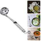 Cheqo® Sauslepel - RVS - Vaatwasmachinebestendig - Soeplepel - 29.5 cm - Met Ophangoo - Juslepel Sauslepel