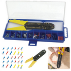 Cheqo® Kabelschoentang + Kabelschoenen Set - Kabelschoen - 0,75-6,0mm - Geïsoleerd & Niet-Geïsoleerd - Assortiment In Doos Kabelschoentjes
