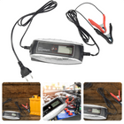 Cheqo® Acculader 6V/12V met LCD Scherm - Druppellader - 7 Oplaadmodes - 4.0Ah Max Laadstroom - 6V & 12V Laadspanning Acculader