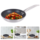 Cheqo® Koekenpan - Bakpan - Alle Warmtebronnen - Ook voor Inductie - Ø28cm x H5,5cm - Aluminium Koekenpan