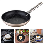 Cheqo® Koekenpan - Bakpan - Ø20 cm - Champagne -  Harde Marmeren Deklaag - RVS Handgreep - PFOA-Vrij - Gesmeed Aluminium - Alle Warmtebronnen - Ook voor Inductie Koekenpan