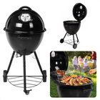 Cheqo® Luxe Houtskool BBQ - Houtskoolbarbecue - Barbecue - Ø48cm - Grill-oppervlak 44.5cm - Voorraadrek - Verrijdbaar - Ventilatierooster - Hoogte 93cm - Gewicht 8.4kg BBQ