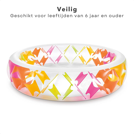 Cheqo® Opblaas Zwembad - Opblaasbad - 229x56cm - 840L - Extra Brede Randen - Compact Opvouwbaar - Leegloopventiel - Afvoer met Stop Opzetzwembaden