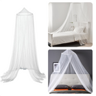 Cheqo® Klamboe 1 persoons - 230cm Hoog - 37cm Ophangring - Voorkom Slechte Nachtrust - Tegen Muggen, Vliegen & Insecten - Wit Klamboes