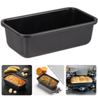Cheqo® Bakvorm - Cakevorm - 23.3x13x7cm - Koolstofstaal - Non-Stick - Broodbakvorm - Cakebakvorm Bakvormen