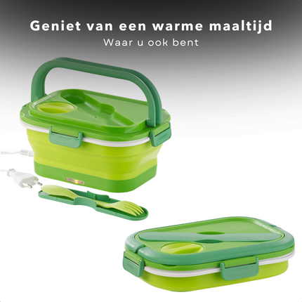 Cheqo® Elektrische Lunchbox - Verwarmende Lunchbox - Voedselbakje - Isolatiebox - Voedselcontainer - 1 Liter Lunchboxen