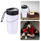 Cheqo® Thermosbeker 350 ml - Vacuum - Isolatie - Zuignap - Herbruikbare Koffiebeker - Koffiebeker voor Onderweg - Koffiemok - Theebeker - Koffiebeker To Go