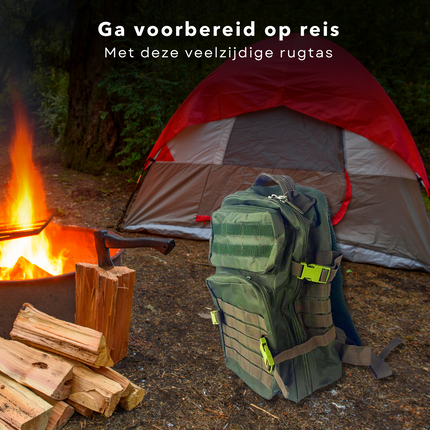 Cheqo® Backpack - Zwart - 40x30x15cm - Rugzak - Schoudertas - Reistas - Outdoor - Reizen - Vakantie - Mode Rugtas
