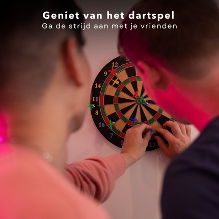 Cheqo® Dartset - 12x 22 gram Stalen Tip - 72-delige Set - Nikkel Plating Barrels - ALU Shafts - 120 Dartflights - Flight Beschermers - Rubberen O-ringen - Darts Slijper - 12 Dartpijlen - Cadeau - Vaderdag - Steeltip Dartpijlen