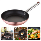 Cheqo® Koekenpan - Ø20 cm - Rose Gold - RVS Handgreep - Harde Marmeren Deklaag - PFOA-Vrij - Gesmeed Aluminium - Voor Alle Warmtebronnen - Anti-Aanbaklaag - Vaatwasserbestendig - Inductie Koekenpannen