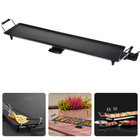 Cheqo® XXL Tafelgrill - Grillplaat - Bakplaat - Teppan Yaki - Teppanyaki - Gourmetten - 87cm - Anti-aanbaklaag - Met Lekbak & Thermostaat - 1800W - 10+ Personen Grillplaten