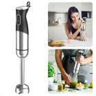 Cheqo® Staafmixer 800W RVS - Krachtige, Stille Motor - Variabel Toerental - RVS Messen - Eenvoudig Schoon te Maken - Ophangoog - 100cm Snoer - 230V-50Hz Staafmixer