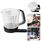Cheqo® Keukenweegschaal met Transparante Maatbeker - Maatbeker met Weegschaal - 1200 ml - 5 kg - ABS Kunststof - 1 g Schaalverdeling - G/Oz/Ml - Tarrafunctie - Op Batterijen Maatbeker