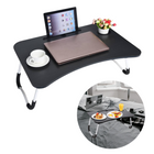 Cheqo® Stevige Bedtafel - Inklapbaar Schootbureau - Banktafel - Bedtafel - Laptopstandaard - Ontbijt op Bed Bedtafel