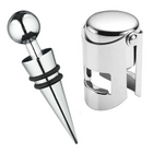 Cheqo® Luxe Wijnset - Champagne Set met Schenktuit - Wijnstopper - Wijnafsluiter Set Wijnafsluiter