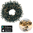 Cheqo® Kerstboomverlichting met App Bediening - Smart Kerstlampjes - Led Verlichting - Kerstverlichting - 480 LED - 48 meter - Binnen en Buiten - Warm Wit Kerstboomverlichting