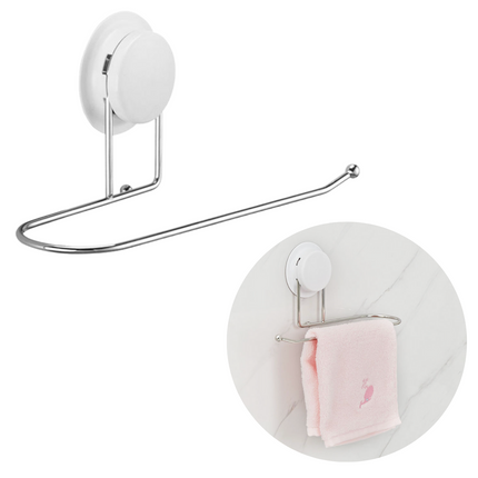 Cheqo® Handdoekhouder - Handdoekrek - Handdoek Houder met Zuignap - Tot 5kg Handdoekhouder