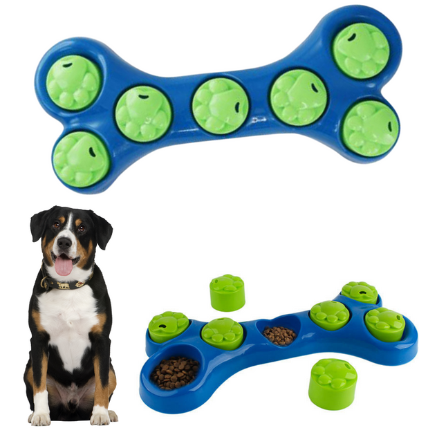 Cheqo® Hondenspeelgoed met Snack Beloning - Intelligent Speelgoed - Hondentraining - Slowfeeder - Honden Denkspel - Puzzel voor Honden Hondenspeelgoed intelligentie