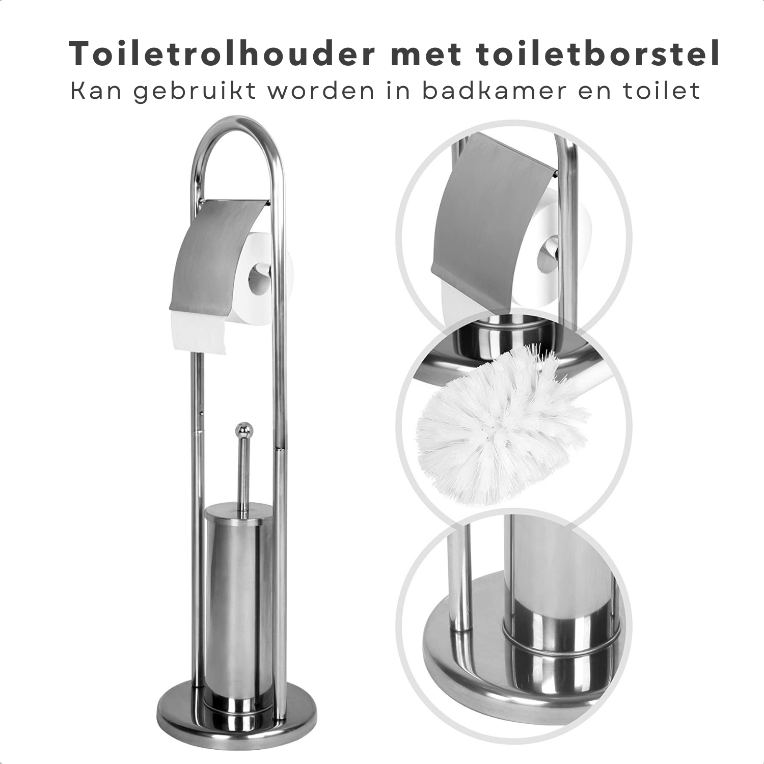 Roestvrijstalen Toiletpapierhouder Wc Rolhouder Staand Toiletpapierhouder Met Toiletborstel - Staand, Roestvrij Staal, Geen Staande Toiletborstel Set Staande Toiletpapierhouder Roestvrijstalen Toiletpapierhouder Wc Rolhouder Staand Toiletpapierhouder Met Toiletborstel - Staand, Roestvrij Staal, Geen Staande Toiletborstel Set Staande Toiletpapierhouder