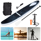 Cheqo® Complete SUP-Set - Opblaasbaar SUP Board - Stand Up Paddle Board - 305cm - tot 150kg - Complete Set - Ideaal voor Beginnende/Gevorderde - EVA Anti-slip - Met Peddel, Rugtas, Handpomp, Surf-Leash, Reparatiekit SUP Board