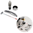 Cheqo® Luxe 4-Delige Wijnset in Giftbox - Lekring - Thermometer - Schenktuit - Kelnersmes - Flesopener - Wijnaccessoires Set - Wijnset in Blik Wijnset
