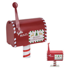 Cheqo® Santa Mail Kerst Brievenbus - Functioneel - Kerstdecoratie - Kerst - Rood Kerstdecoratie