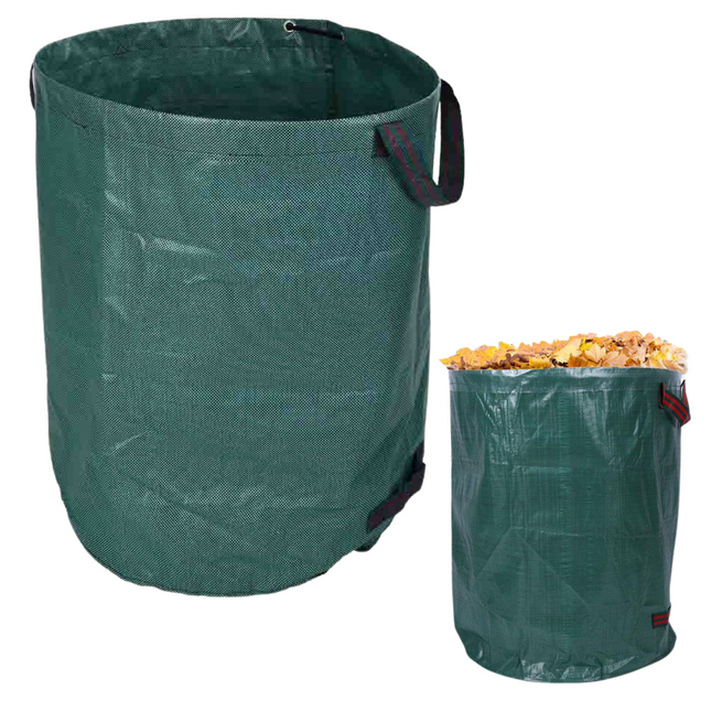 Cheqo® XL Tuinafvalzak - Tuinafval Zak - Tuinafvalemmer - Onkruidzak - Tuinieren - Groenafval Zak - 270 Liter Tuinafvalzak