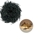 Cheqo® Kerstboomverlichting - Micro Clusterverlichting - Kerstlampjes - Led Verlichting - Kerstverlichting voor Binnen en Buiten - 2400 LED's - 48 Meter - Extra Warm Wit Clusterverlichting