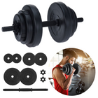 Cheqo® Dumbbell Set - 6 Schijven - Dumbbells Verstelbaar - Met 6 Gewichten - 10 KG Dumbbells