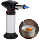 Cheqo® PRO Crème Brûlée Brander - Creme Brulee Brander - Gasbrander - Aansteker - Keukenbrander met Vlamregelaar - 13cm Creme Brulee branders