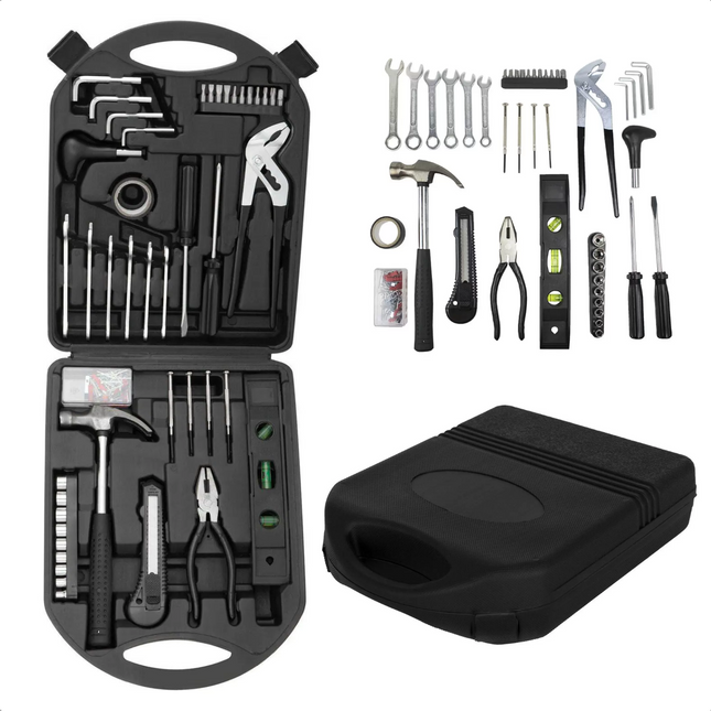 Cheqo® XXL Gereedschapsset in Koffer - Gereedschapskoffer met Gereedschap - Gereedschap Set - 133 Delig Gereedschapsset